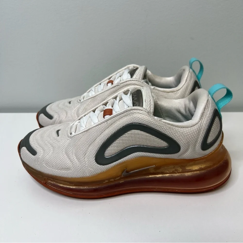 Nike Air Max 720 White Running Shoes Sneakers Womens 7 BV6484-001 - Picture 4 of 9